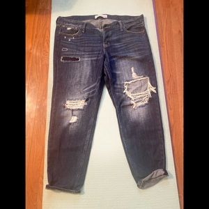Abercrombie boyfriend straight jeans.
